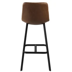 Stołek barowy Oregon PU brandy loftowy