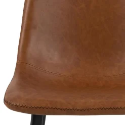 Stołek barowy Oregon PU brandy Low loftowy