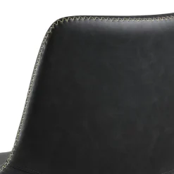 Stołek barowy Oregon PU czarny loftowy