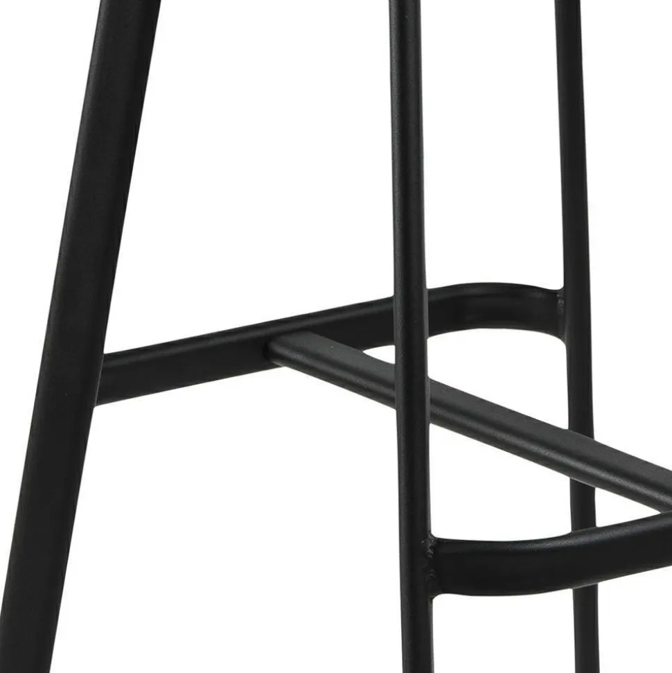 Stołek barowy Oregon PU czarny loftowy