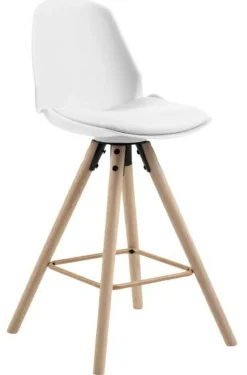 Stołek barowy Oslo biały high