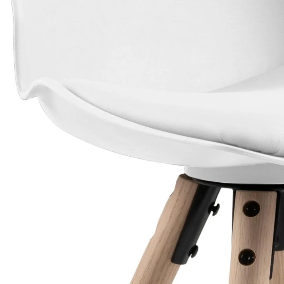 Stołek barowy Oslo biały high