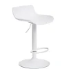 Stołek barowy regulowany Bar One Simplet biały mat