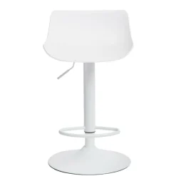 Stołek barowy regulowany Bar One Simplet biały mat