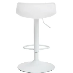 Stołek barowy regulowany Bar One Simplet biały mat