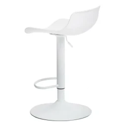 Stołek barowy regulowany Bar One Simplet biały mat