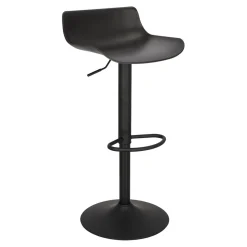 Stołek barowy regulowany Bar One Simplet czarny mat
