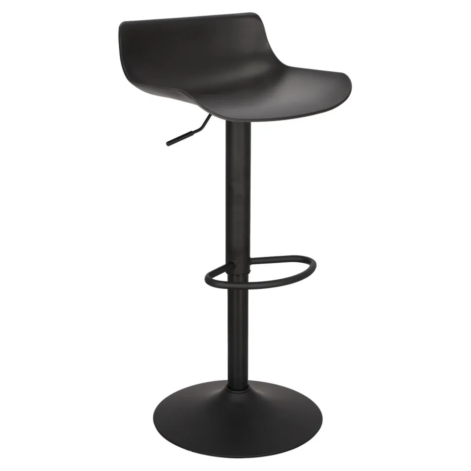 Stołek barowy regulowany Bar One Simplet czarny mat