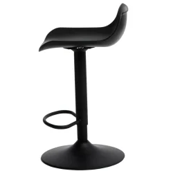 Stołek barowy regulowany Bar One Simplet czarny mat