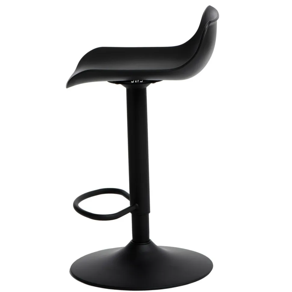 Stołek barowy regulowany Bar One Simplet czarny mat