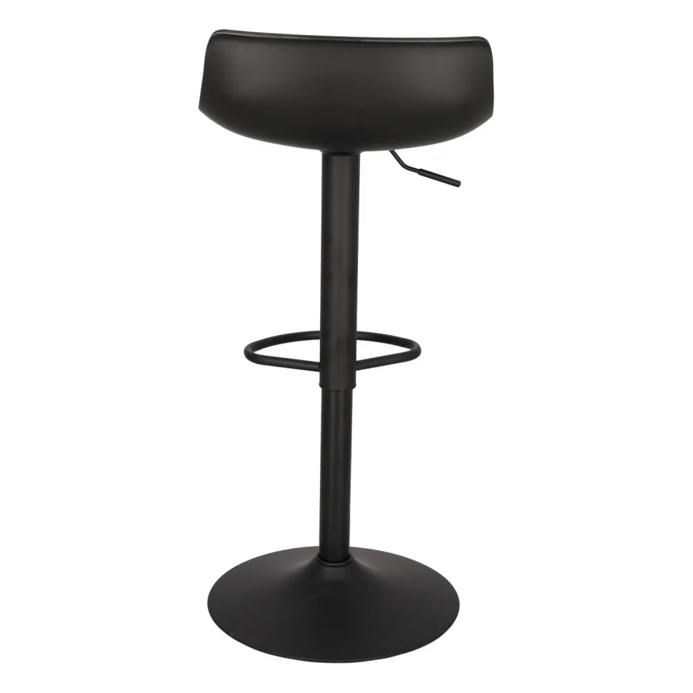 Stołek barowy regulowany Bar One Simplet czarny mat