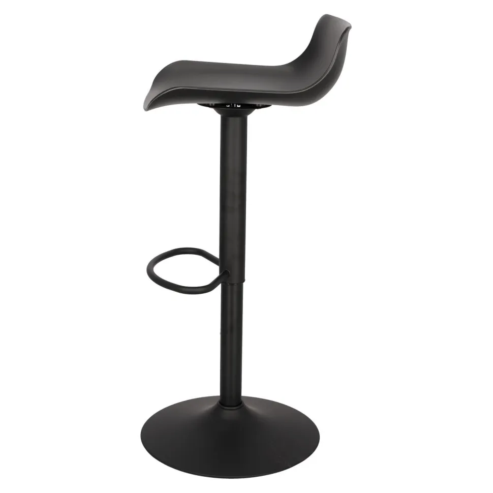 Stołek barowy regulowany Bar One Simplet czarny mat