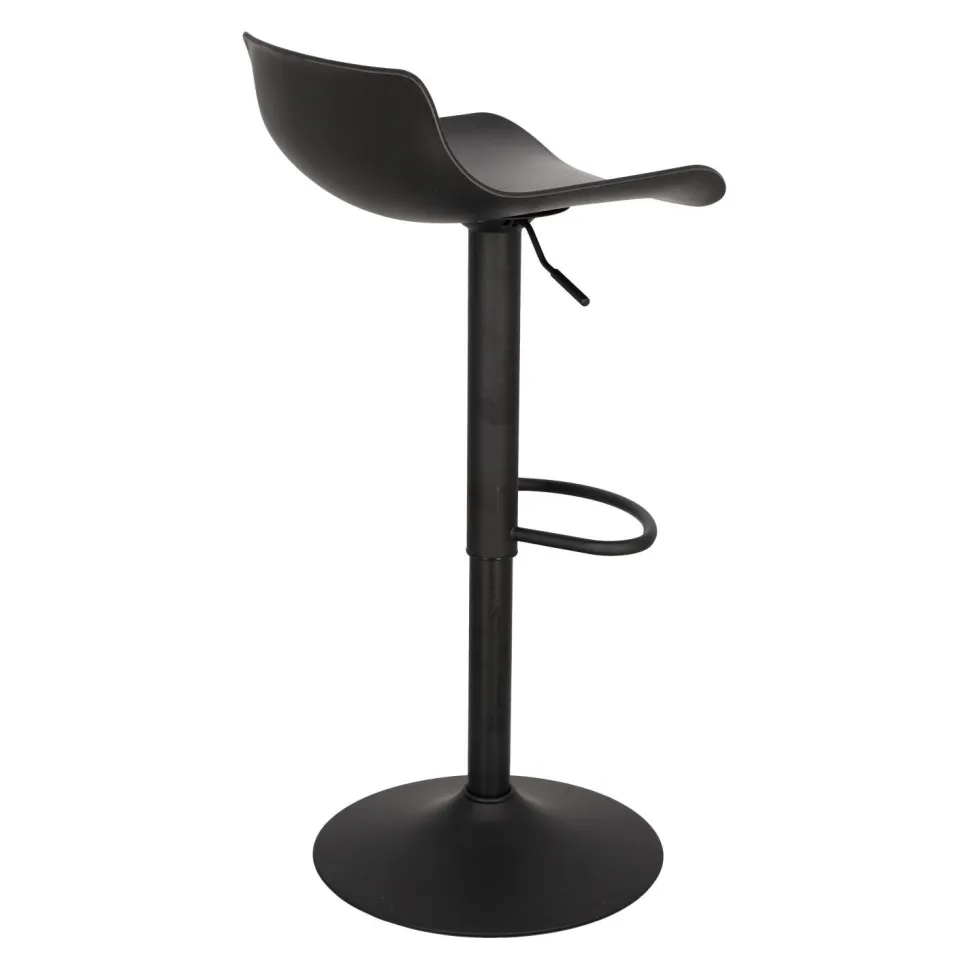 Stołek barowy regulowany Bar One Simplet czarny mat