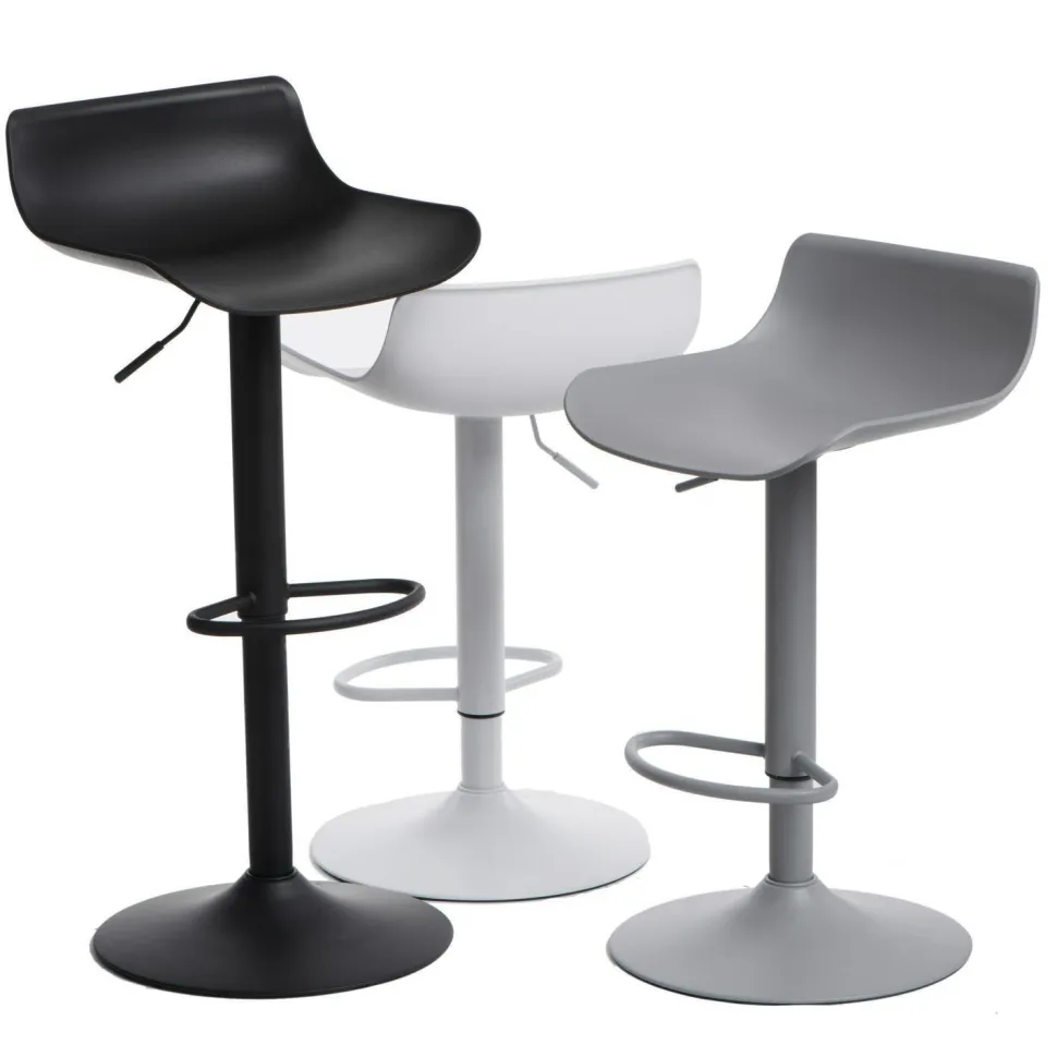 Stołek barowy regulowany Bar One Simplet czarny mat