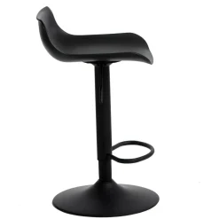 Stołek barowy regulowany Bar One Simplet czarny mat