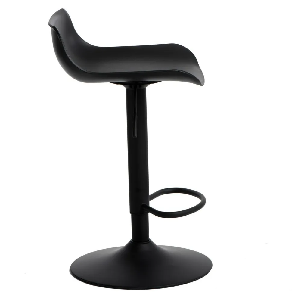 Stołek barowy regulowany Bar One Simplet czarny mat