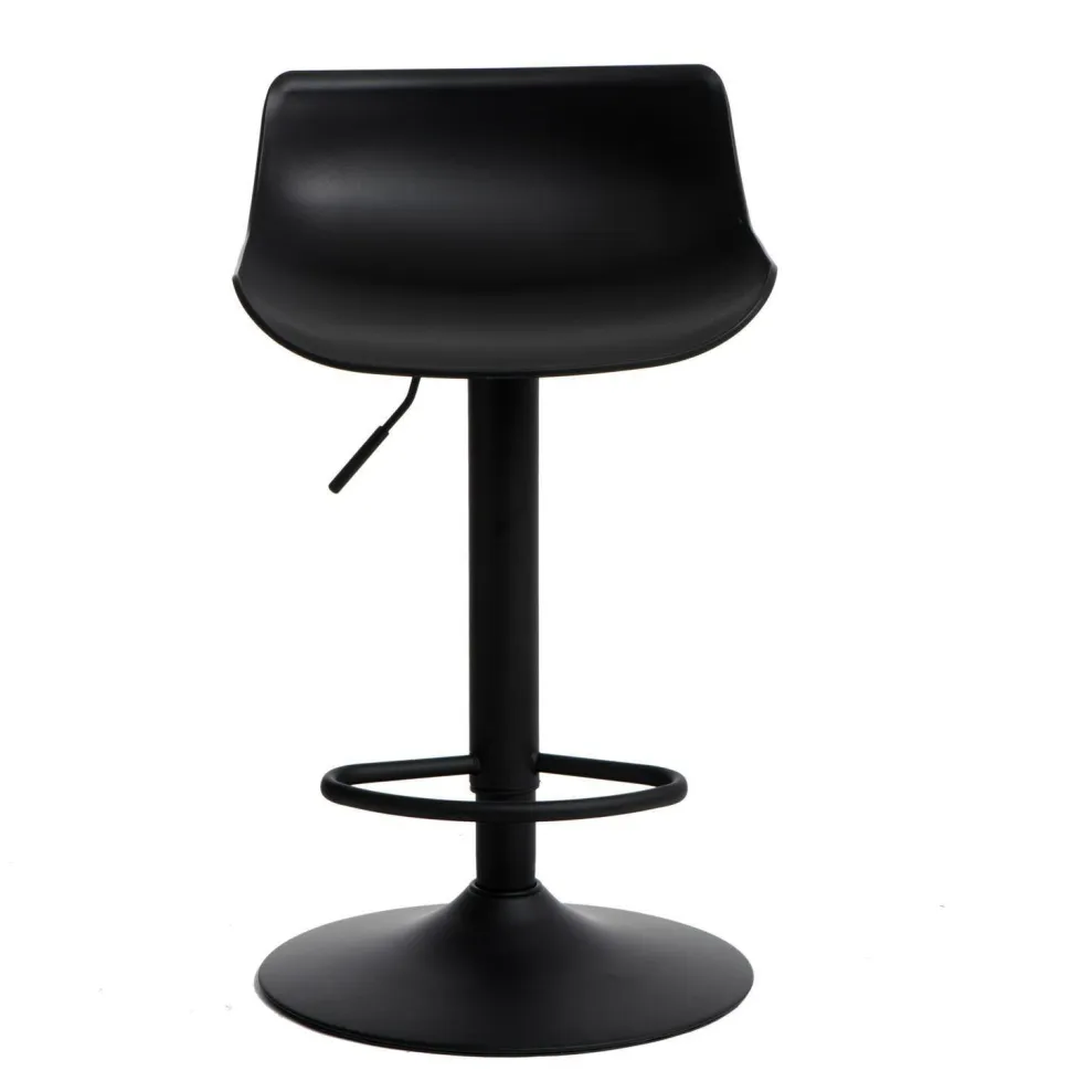 Stołek barowy regulowany Bar One Simplet czarny mat