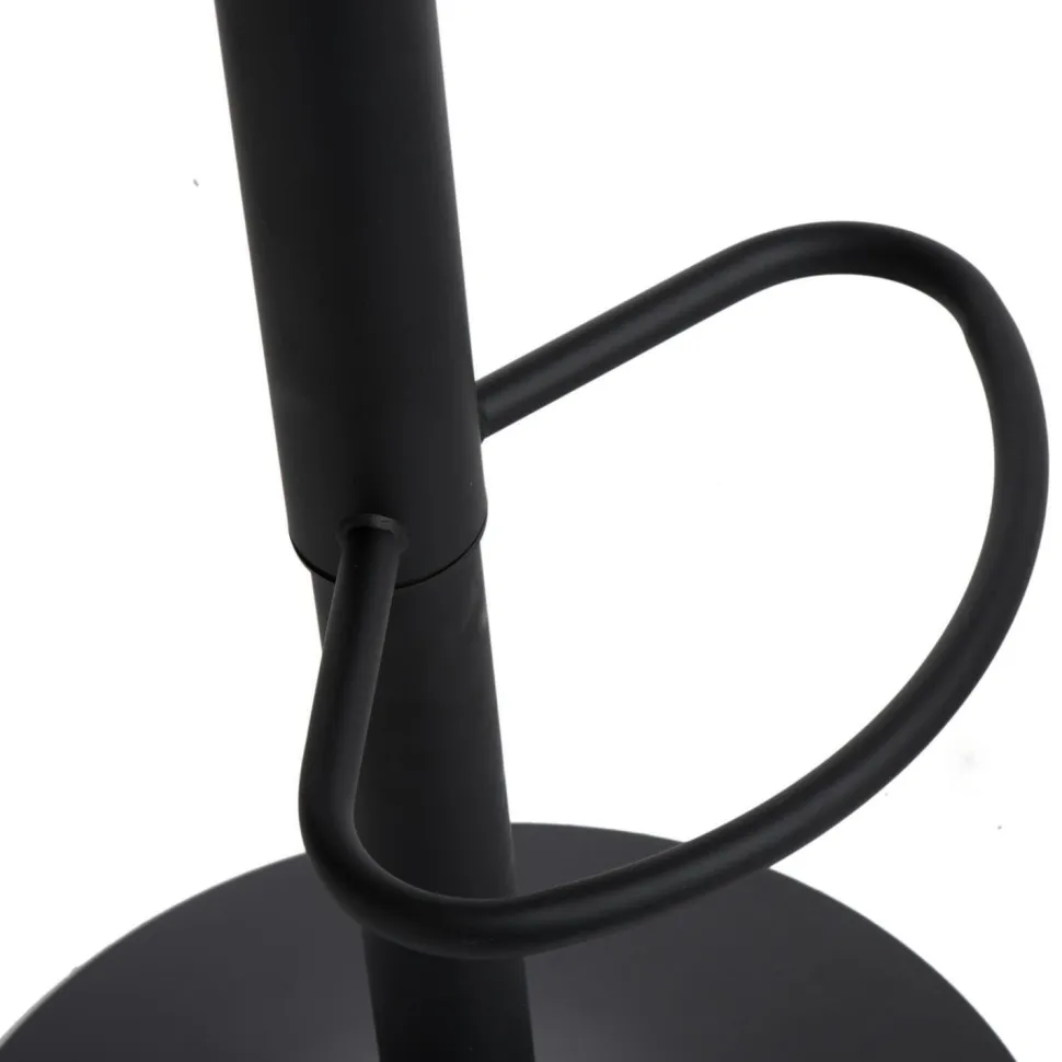 Stołek barowy regulowany Bar One Simplet czarny mat