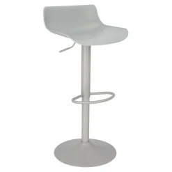 Stołek barowy regulowany Bar One Simplet szary mat