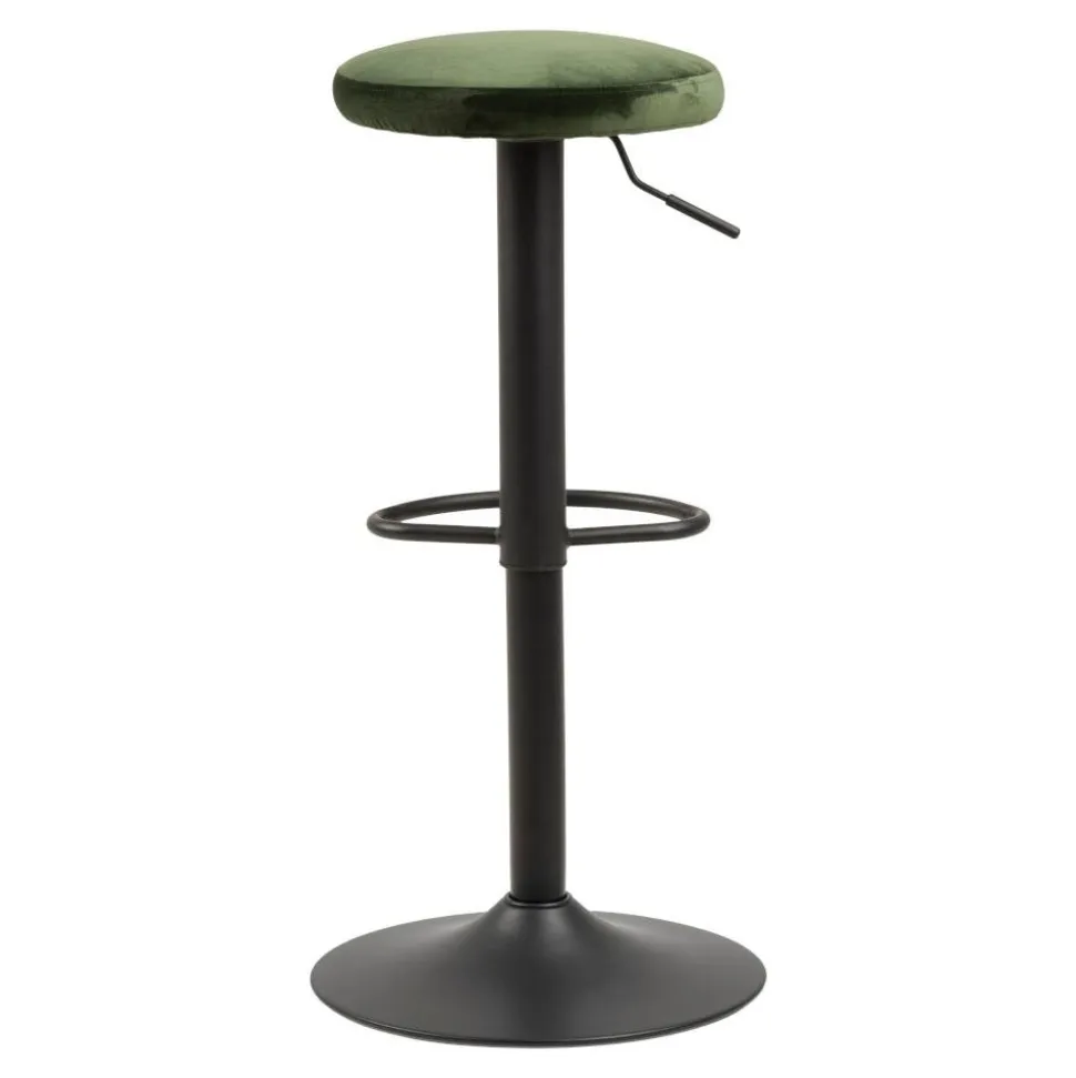 Stołek barowy Regulowany Finch VIC Forest green