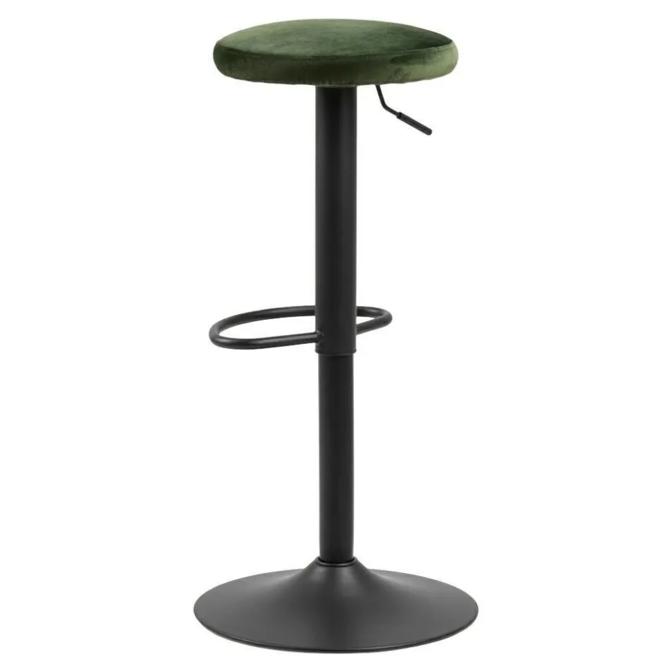 Stołek barowy Regulowany Finch VIC Forest green