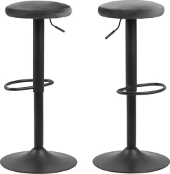 Stołek barowy Regulowany Finch VIC Dark grey