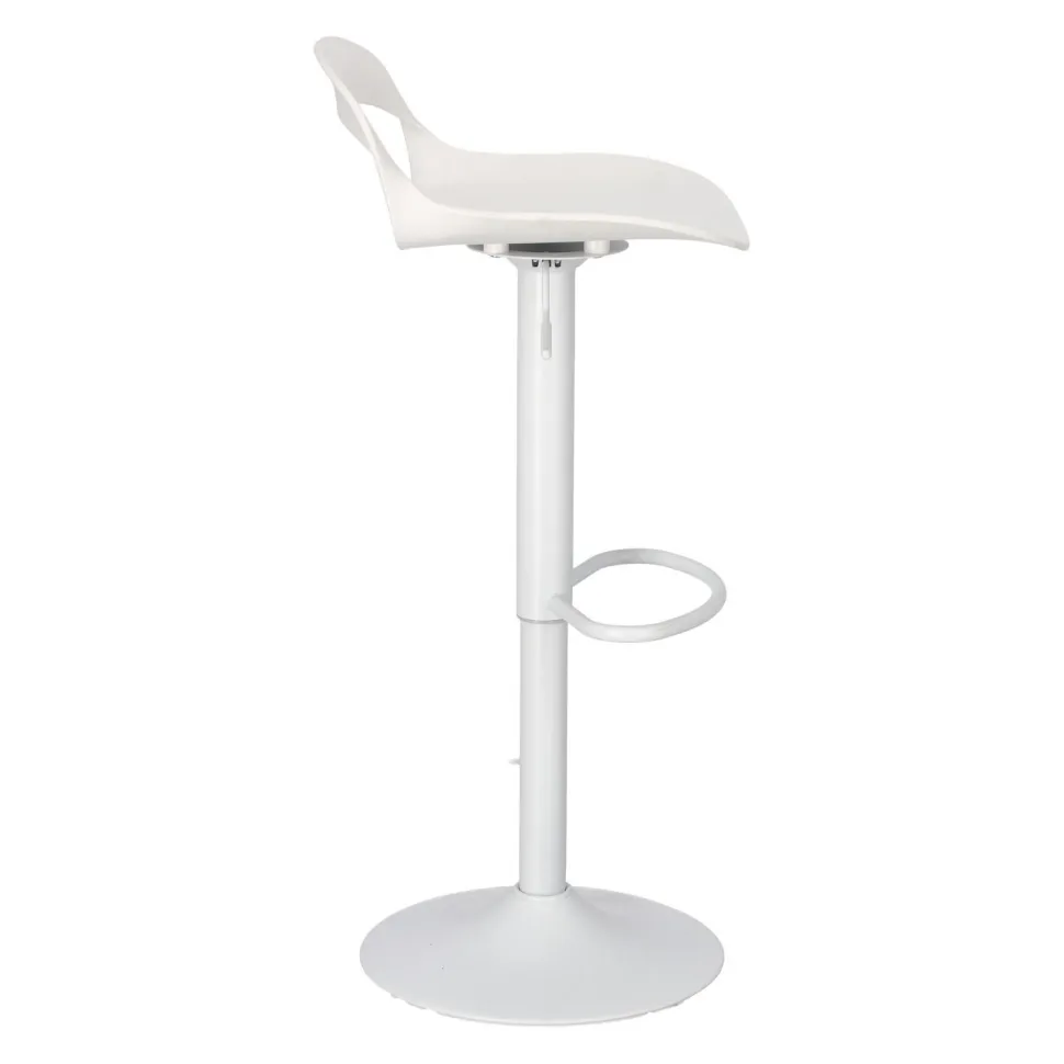 Stołek barowy Regulowany Nest Simplet biały