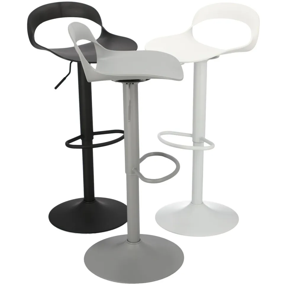 Stołek barowy Regulowany Nest Simplet biały