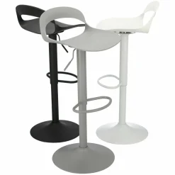 Stołek barowy Regulowany Nest Simplet biały