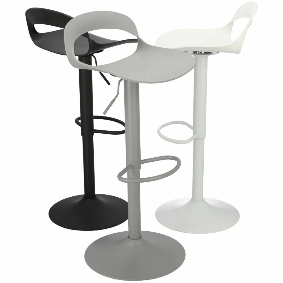 Stołek barowy Regulowany Nest Simplet biały