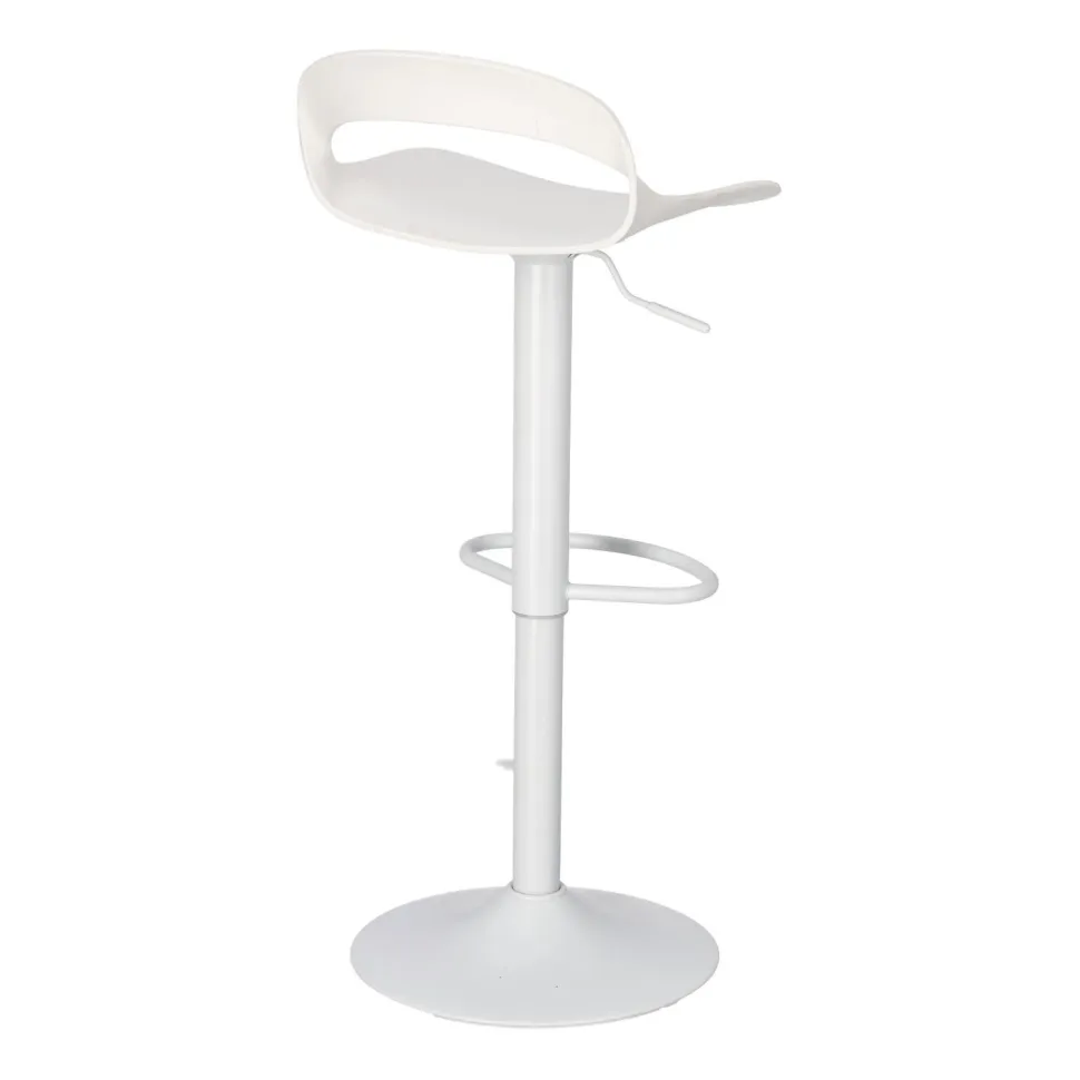 Stołek barowy Regulowany Nest Simplet biały