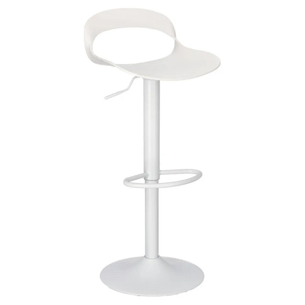 Stołek barowy Regulowany Nest Simplet biały