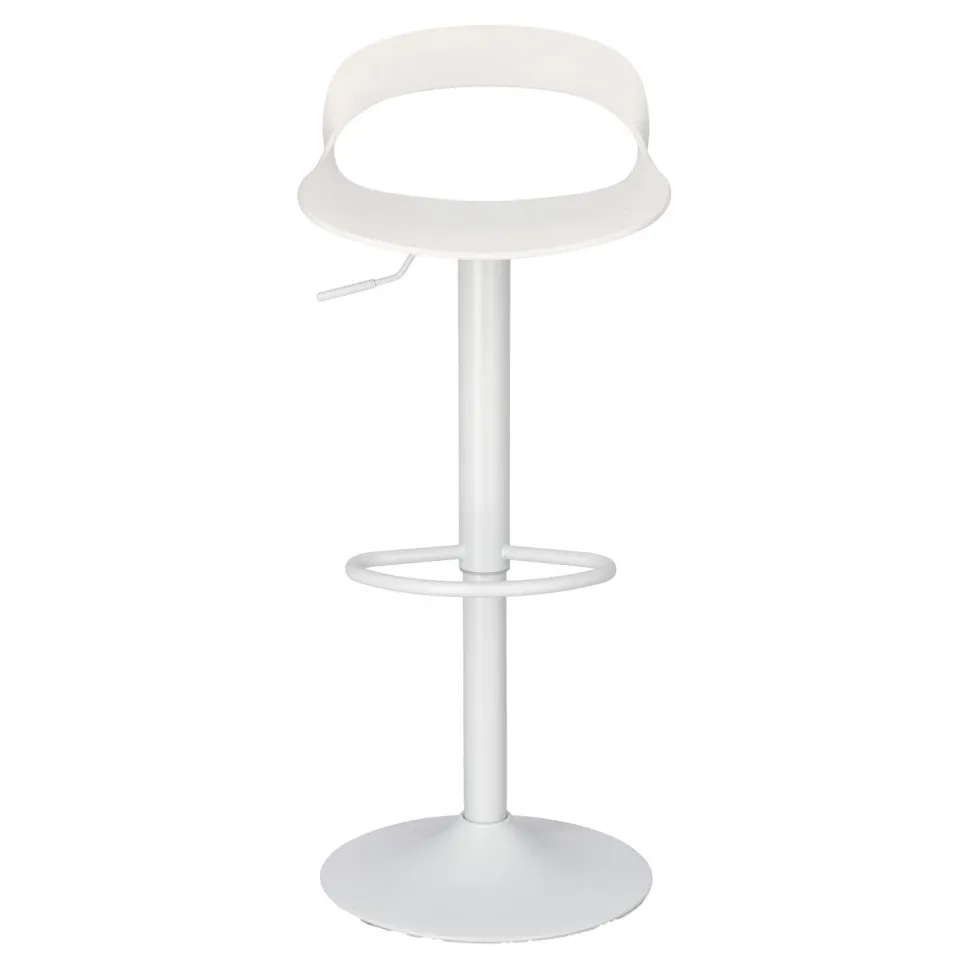 Stołek barowy Regulowany Nest Simplet biały