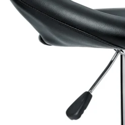 Stołek barowy Sasha czarny/chrom