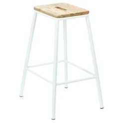 Stołek barowy Seattle White loftowy