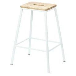 Stołek barowy Seattle White loftowy