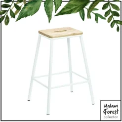 Stołek barowy Seattle White loftowy