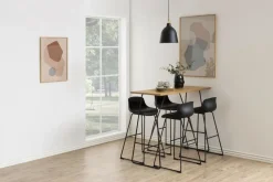 Stołek barowy Tina Black PU nowoczesny