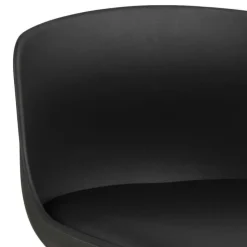 Stołek barowy Tina Black PU nowoczesny