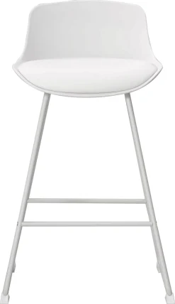 Stołek barowy Tina low White PU