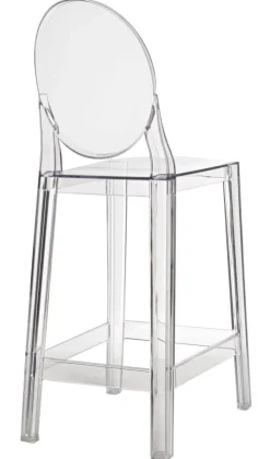 Stołek barowy Viki transparentny