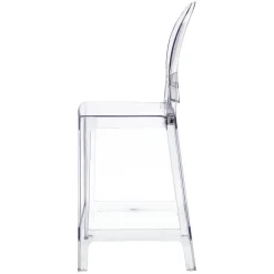 Stołek barowy Viki transparentny