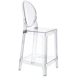 Stołek barowy Viki transparentny
