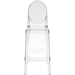 Stołek barowy Viki transparentny 75cm