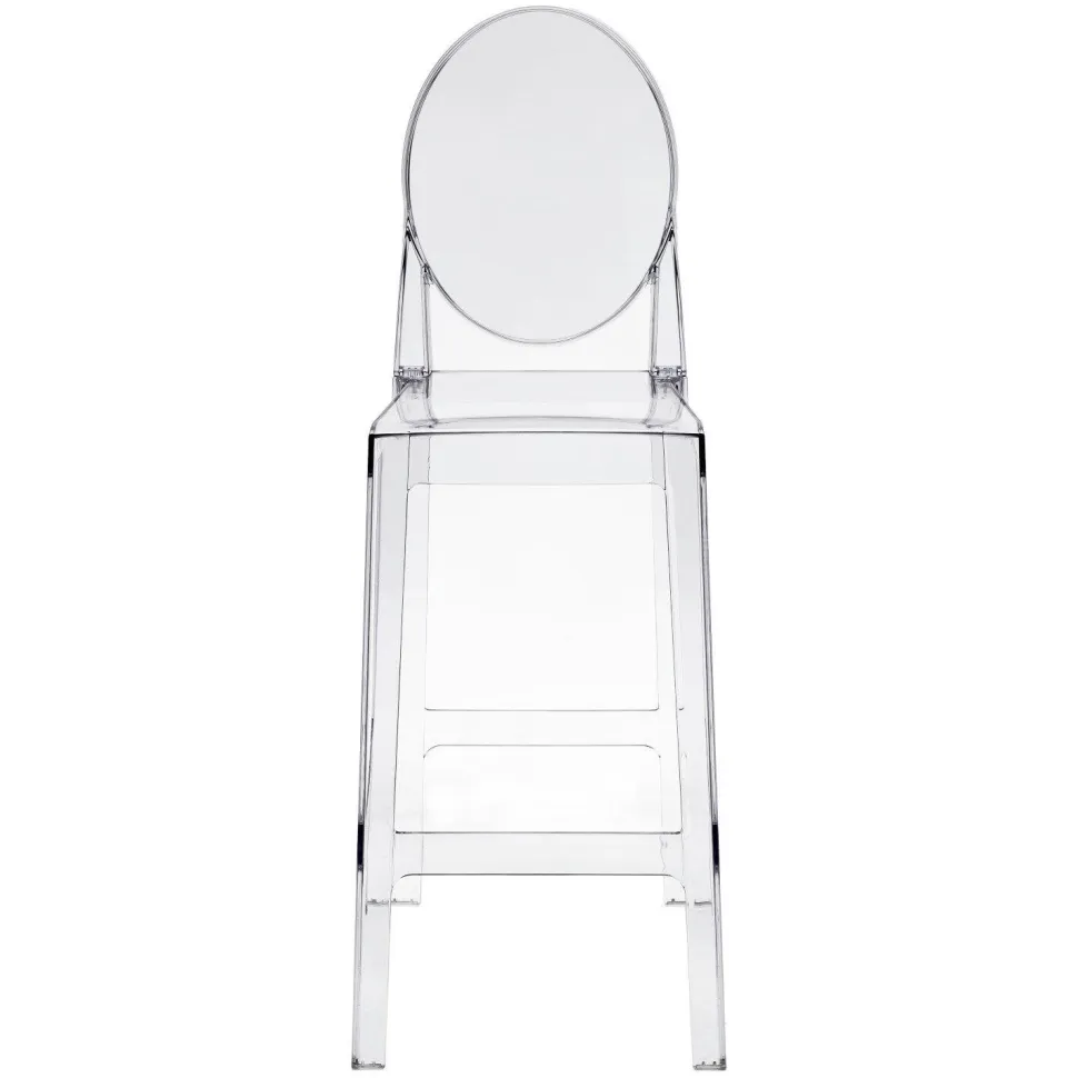 Stołek barowy Viki transparentny 75cm