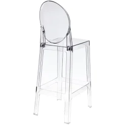 Stołek barowy Viki transparentny 75cm