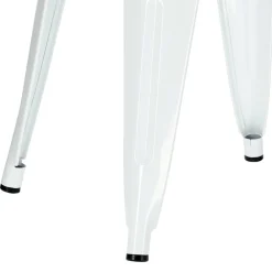 Stołek Paris biały inspirowany Tolix