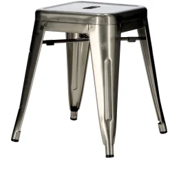 Stołek Paris metaliczny inspirowany Tolix