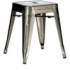 Stołek Paris metaliczny inspirowany Tolix