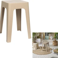 Stołek Spectra beżowy z tworzywa